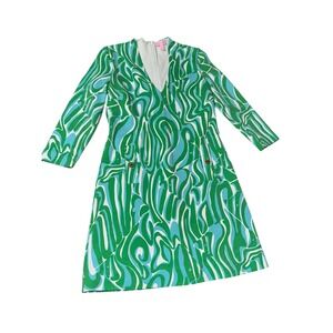 Lilly‎ Pulitzer Charlena Resort White Finders Keepers Shift Dress Size Small